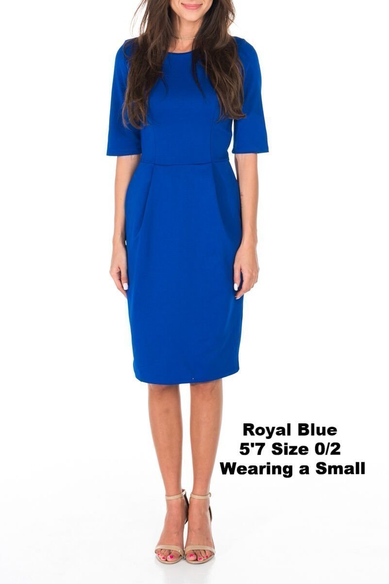 Brigitte Brianna Classic Pleat Dress - SexyModest Boutique