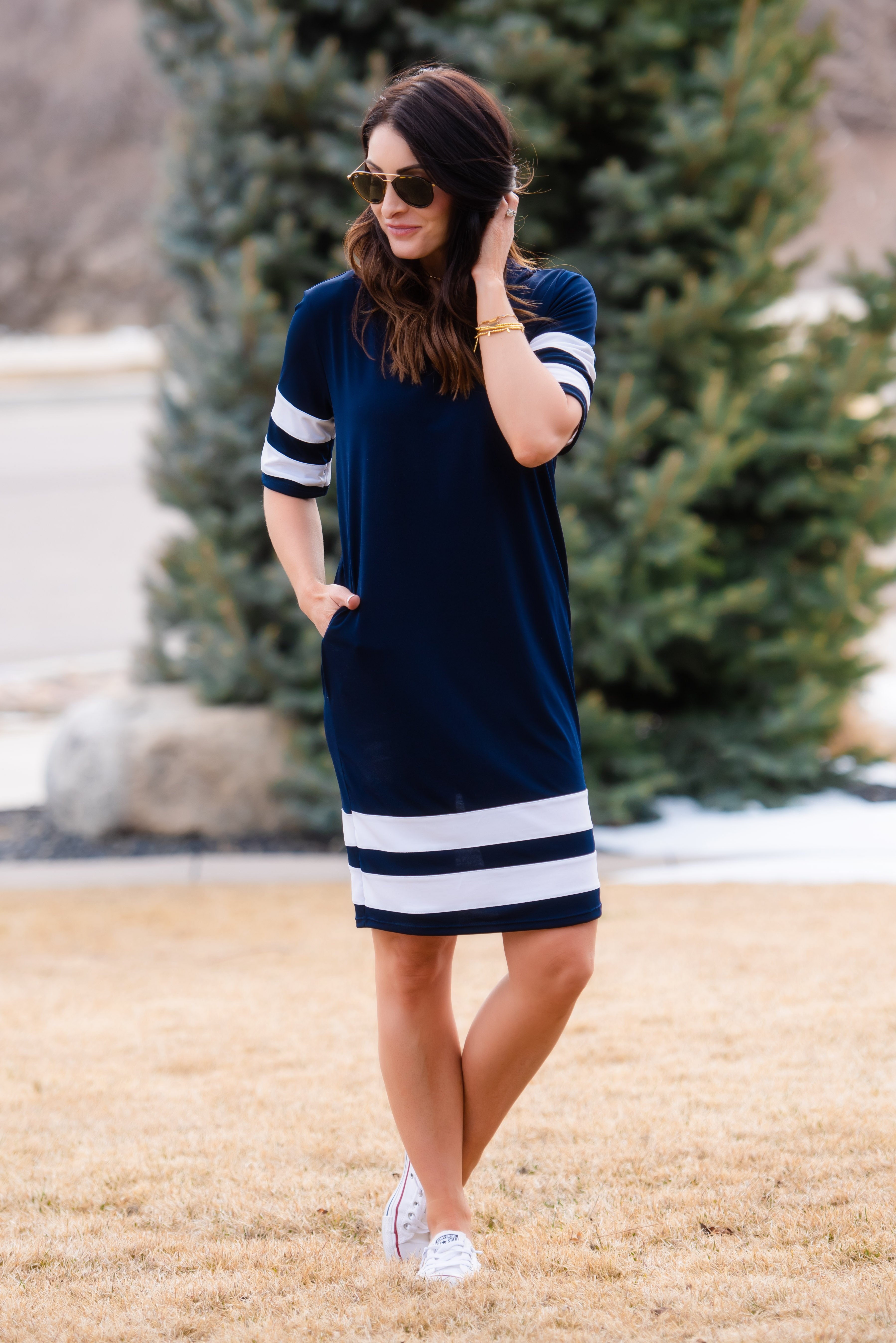 Brigitte Brianna Varsity Dress